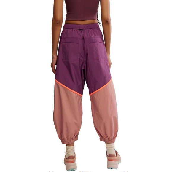 FP Movement Free People Freeflow Pants Mulberry Purple Medium NWT $98 - Picture 4 of 5